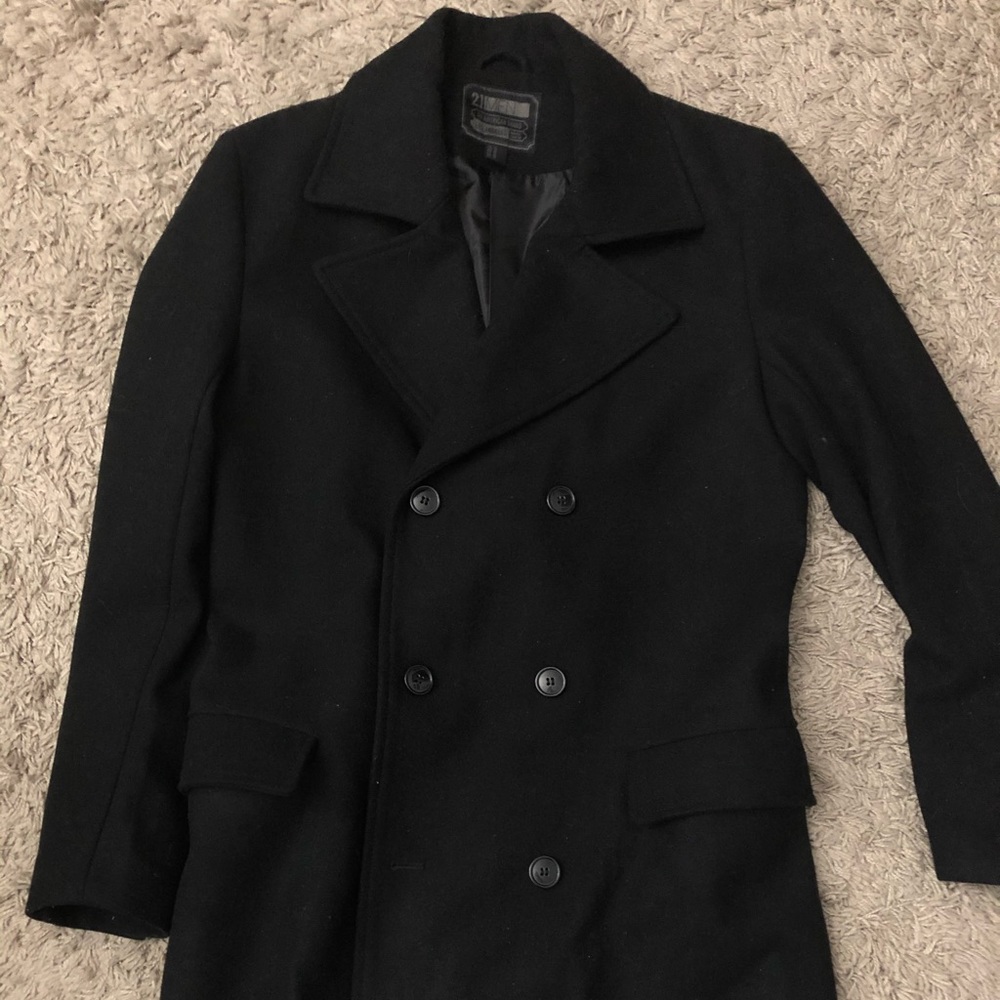 Black Long Pea Coat